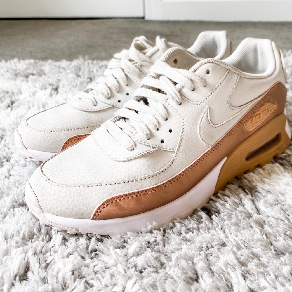 Rose Gold & Cream Nike AirMax